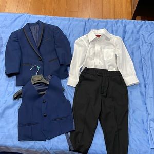 4 piece toddler boy suit set
